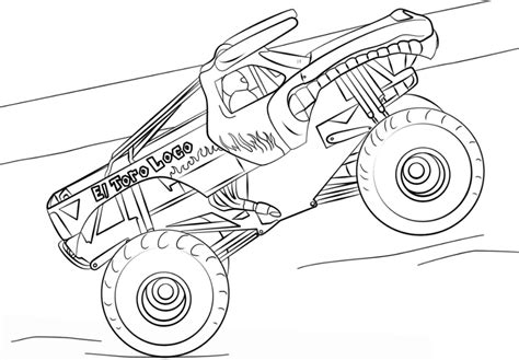 When the online coloring page has loaded select a color and start clicking on the picture to color it in. Monster Truck Coloring Pages for Kids | Monster truck ...