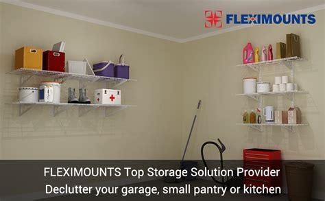 Fleximounts 3 Tier Storage Wall Shelves 1x4ft 12 Inch By 48 Inch Per