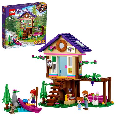Lego 41679 Friends Forest House Toy Treehouse Adventure Set With Mia Mini Doll And Kayak Boat