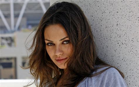 stunning look mila kunis free desktop wallpaper