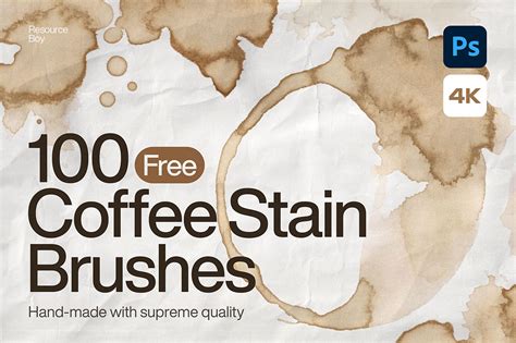Coffee Stains Free Photoshop Brushes Dealjumbo