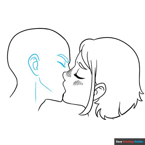 How To Draw People Kissing An Anime Kiss Drawing Easy Step By Step