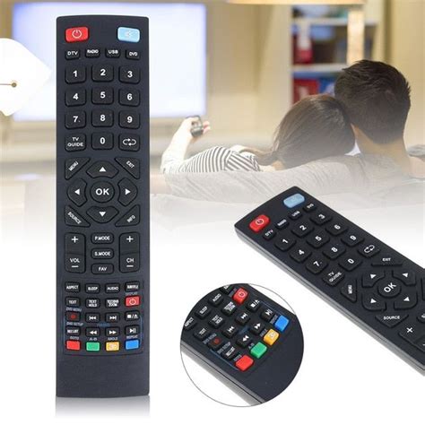 Mayitr 1pc Universal Black Tv Remote Control Pro Replacement Remotes