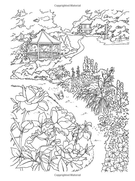 Creative Haven Country Scenes Coloring Book Adult Coloring