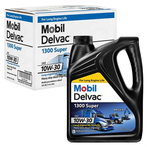 Mobil Delvac 1300 Super Hd Syn Blend Diesel Oil 10w 30 4 Gal Case