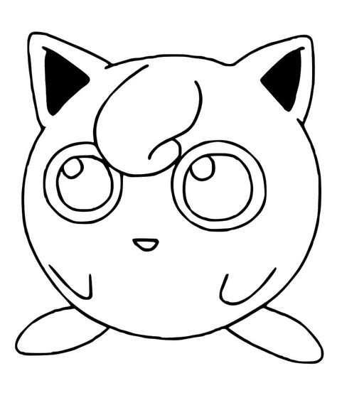 Dibujos de Pokémon Jigglypuff Para Niños de Año para Colorear para