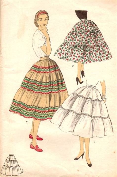 50s Skirt Styles Poodle Skirts Circle Skirts Pencil Skirts 1950s