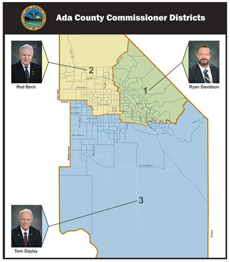 Commissioner District Map Commissioners Of Ada County