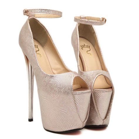 Fashion Solid Color And Sexy High Heel Design Peep Toed Shoes For Women Heels Designer High