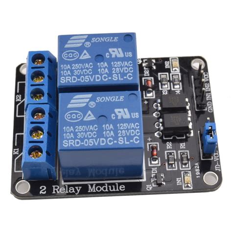 Buy 5v Dual Channel Relay Module With Optocoupler Online At