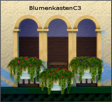 Various Flower Boxes By Christine1000 Sims 4 Miscellaneous