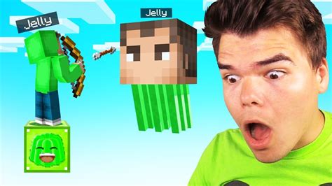 Minecraft Jelly One Block Challenge Funny Youtube