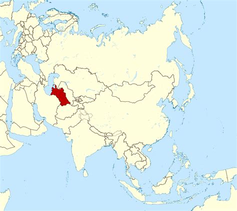 Turkmenistan On World Map