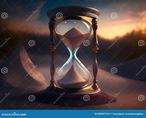 Sands Of Sorcery Embrace The Magic Hourglass Stock Illustration