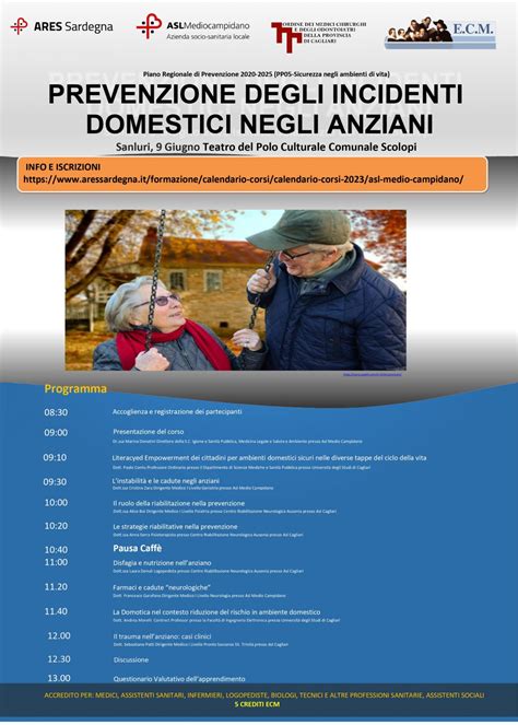 Corso Di Formazione Prevenzione Incidenti Domestici Negli Anziani