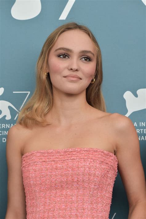 Lily Rose Depp In A Pink Dress At The Venice Film Festival Over 100