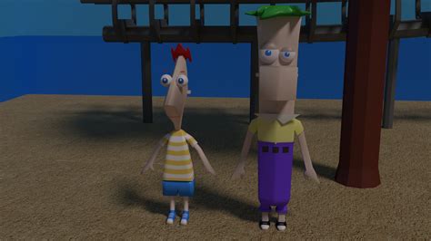It has been added to our website. ArtStation - Phineas and Ferb on the beach in the backyard ...