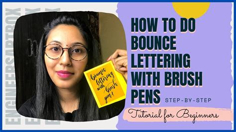 How To Do Bounce Lettering With Brush Pens Bouncy Lettering