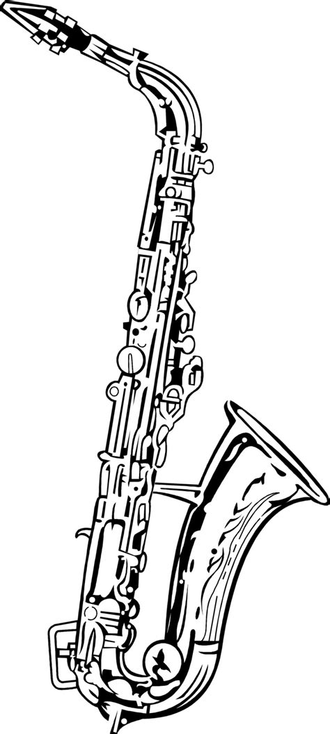 Alto Saxophone Sketch Clipart 10 Free Cliparts Download Images On