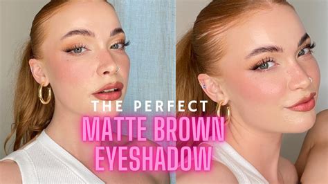 Easy Matte Brown Eye Look Tutorial Clean Girl Makeup Bethan Lloyd
