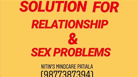 Solution For Relationship And Sex Problems Youtube