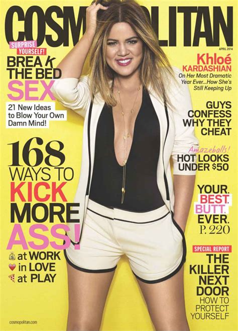 Khloe Kardashian Cosmopolitan Magazine April Issue Celebsla Com