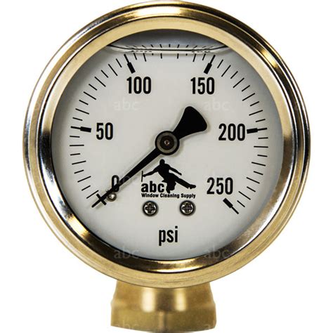Triple Crown 0 250 Psi Pressure Gauge With Male And Female Brass