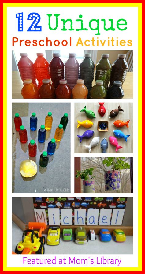 12 Preschool Activity Ideas And Moms Library 40 True Aim