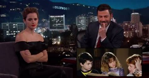 emma watson is totally embarrassed with a harry potter outtake i love viral videos