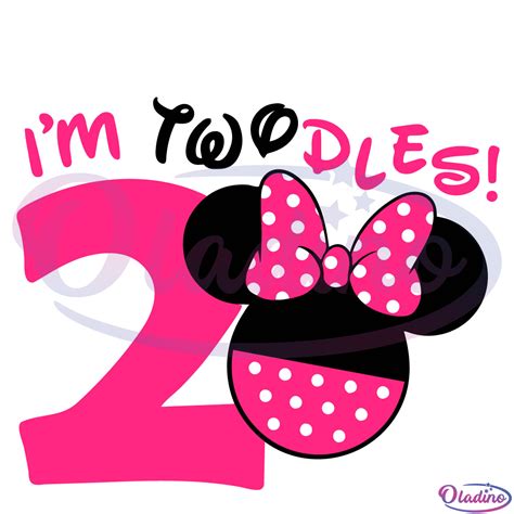 Im Twodles Svg Digital File Birthday Svg Minnie Mouse Svg