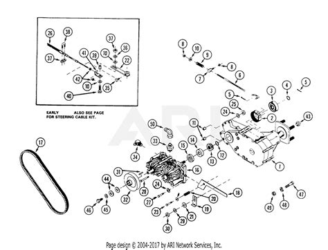 Mtd 134 013 190 Fr 180 1994 Parts Diagram For Drive Assembly Lh