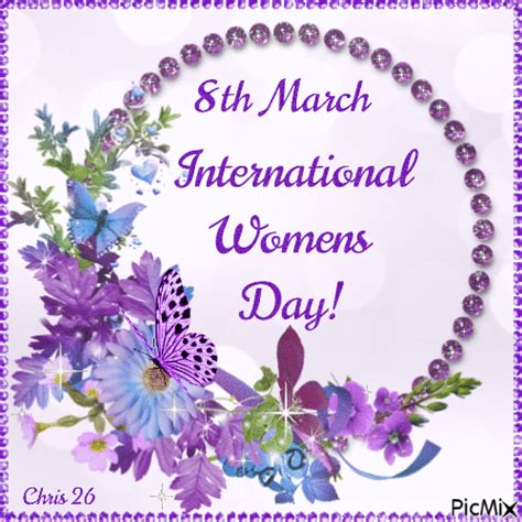 Purple Flower International Womens Day Pictures Photos And Images