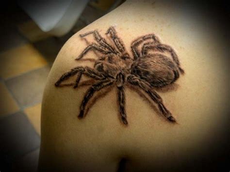 Black Tarantula Tattoo On Shoulder Tattooimages Biz