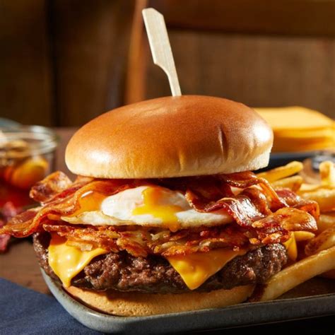 Head to your nearest bob evans and enjoy three meat & cheese omelet, western.featured breakfast pick 2 combos soups & salad burgers & sandwiches dinner entrees bakery & desserts kids menu farmhouse sides catering beverages. Bob Evans in 2020 | Burger, Delicious burgers, Food