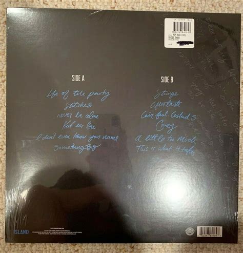Shawn Mendes Handwritten 2015 Limited Edition Blue Colored Vinyl Lp