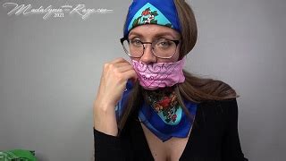 Silk Scarves And Bandana Gag Demo Madalynn Raye S Fetish Studio Clips Sale