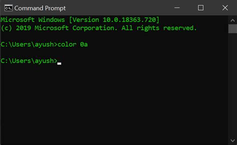 How To Change Colours In Command Prompt In Windows Geeksforgeeks