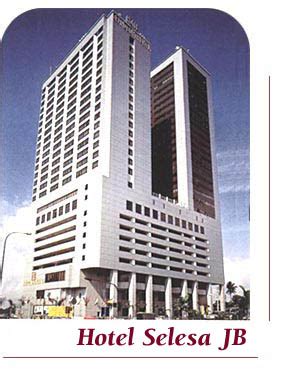 Welcome to hotel selesa johor bahru, the hotel that's all about business at the southern gateway to malaysia. Hotel Selesa Johor Bahru , Johor : Malaysia hotels