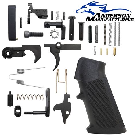 Ar 15 Anderson Manufacturing Lower Parts Kit Extended Grip Pivot And