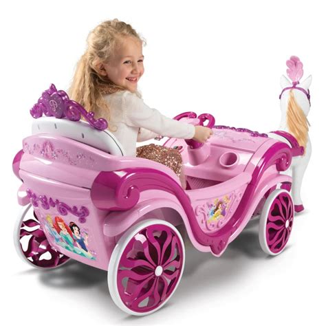 Disney Princess Horse And Carriage Electric Ride On 6v Official Licen