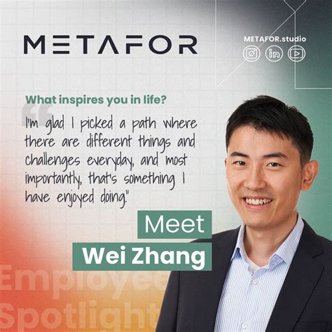 Employee Spotlight Wei Zhang Metafor