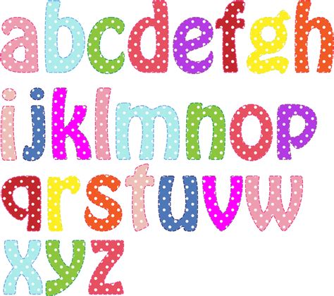 Colorful Alphabet Lowercase Openclipart