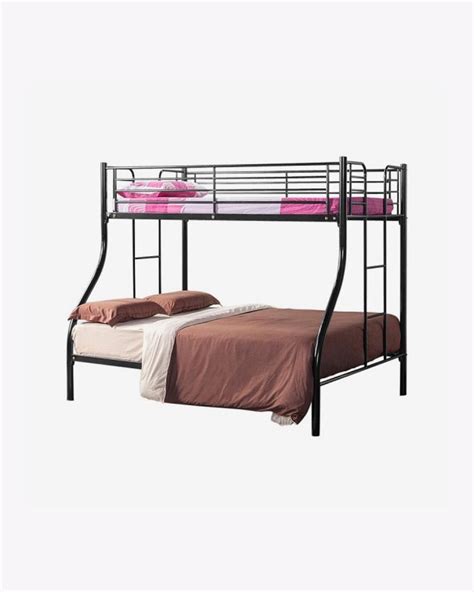Living Mall Aurora Series Metal Double Deck Bed Frame Bunk Bed Loft Bed
