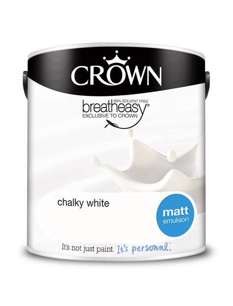Chalky White Matt Standard Emulsion Crown Paints