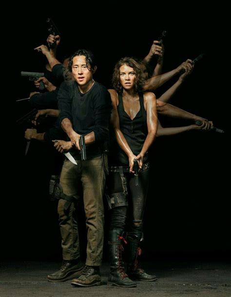 Maggie Y Glenn Walking Dead Cast The Walking Dead Walking Dead Zombies