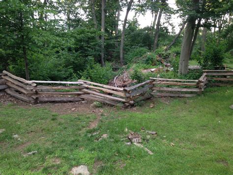 See the zigzag next to the road in the middle of this picture? Colonial Style Split Rail Fence : 5 Steps (with Pictures ...