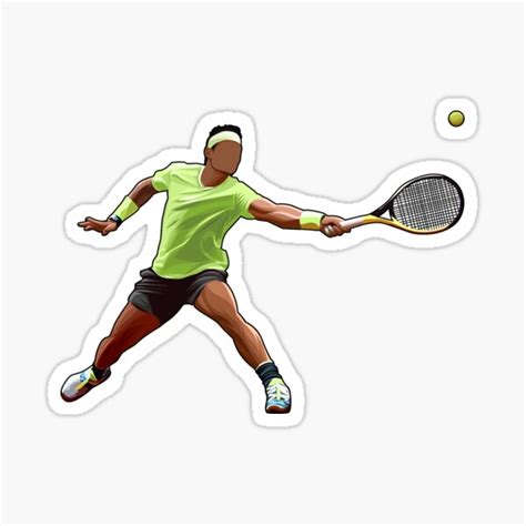Rafa Nadal Backhand Sticker By Alexifire Redbubble