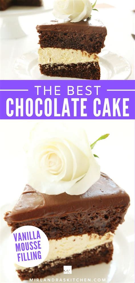 It's a super easy recipe and topped with my tried and this easy vanilla cake recipe makes the most moist cake that's covered with my favorite vanilla buttercream frosting. Chocolate Cake with Ganache and Vanilla Mousse Filling ...