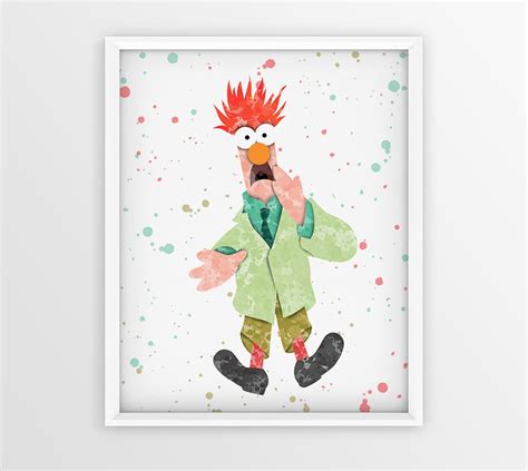 Beaker Muppet Nursery Wall Decor Digital Baby Poster Printooshop