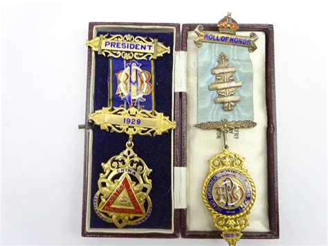 Collection Of Masonic Raob Medals Of Bro Cwh Wilson Circa Late 1920